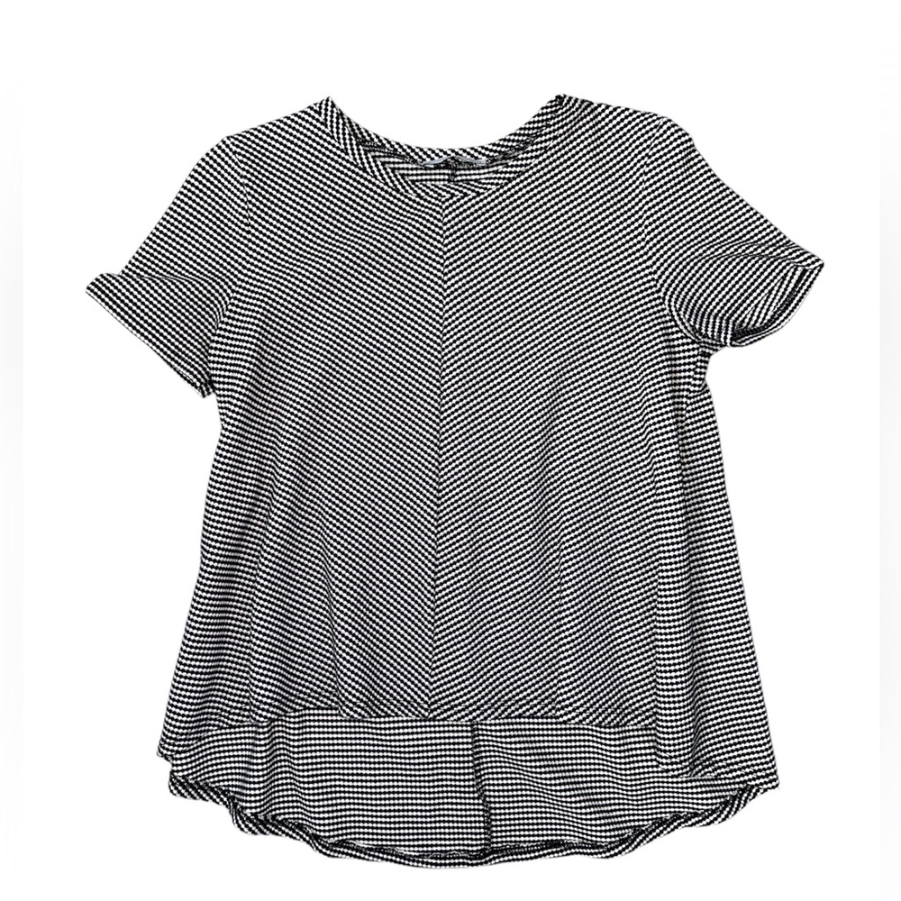 Zara Black and White Print Top